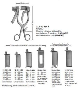 Caspar Retractor and Blades