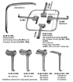 Kirschner Abdominal Retractors and Blades