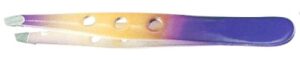 Tweezer Slanted Tips, (Powder Coated)