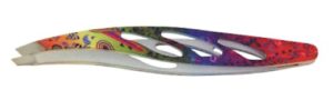 Tweezer Slanted Tips, (Powder Coated)