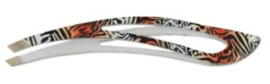 Tweezer Slanted Tips, (Powder Coated)