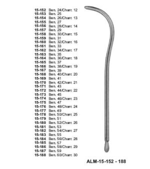 Guyon Urethral Bougies and Dilating Sounds