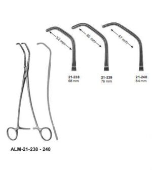 De Bakey Satinsky Tangential Occlusion Clamps