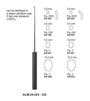 Sypert Bone Curettes with Hartpress Handle