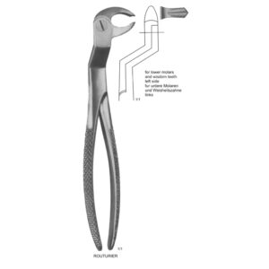 Tooth Extracting Forceps (English Pattern)