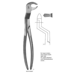 Tooth Extracting Forceps (English Pattern)
